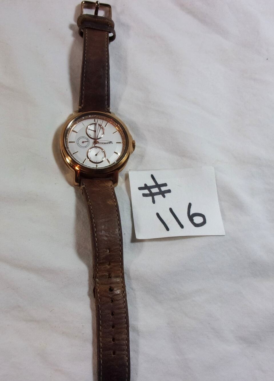 FOSSIL ES3358 1341306 WOMEN'S WATCH-NICE CONDITION-BAND NOT SO MUCH-RUNS